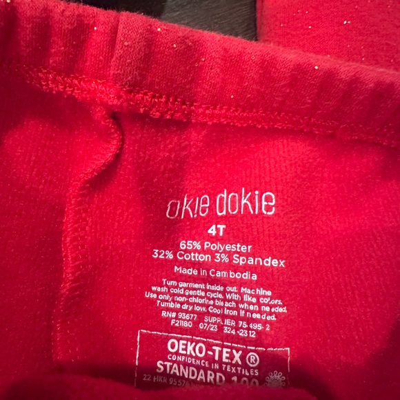 4pr bundle fleece, cozy leggings - Okie Dokie 4T - Picture 8 of 10